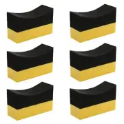 6 Pcs Tire Applicator Dressing Shine Sponge Tire Dressing Applicator Pads Col...