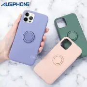 Shockproof Silicone Cover Ring Stand Slim Case for iPhone 12/11/Mini/Pro/Max
