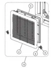 FUJITSU K9375726027 aka 9375726027 INTAKE GRILL TA UTG