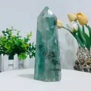 1455g Natural Fluorite Crystal Obelisk Quartz Tower Healing Wand Point