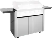 BeefEater 1600 Series Stainless Steel 5 Burner BBQ Trolley w/ Side Burner