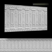 Dollhouse Wainscoting Wall Panel Embossed Foam Board 1:12 Miniature World Model