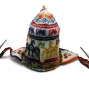 Unisex Chullo Woven in Sheep Wool Condor Inca Design Winter Warm