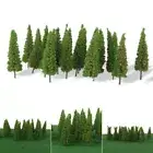 50X Trees Model Train Railroad Diorama Scenery Landscape For HO OO Scale 65mm