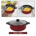 Deep Fryer Pot Nonstick Deep Frying Pan Cookware Saute Pan for Activities