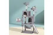 i.Pet Cat Tree 161cm Tower Scratching Post Scratcher Trees Condo House Grey