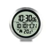 Digital Wall Clock for Bathroom,Indoor Wall Clock with Suction Cup,Plastic Frame,Flexible Choice to Hang or Stand Modern Wall Clock