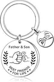 [Yclekiqa] Dad Gifts From Daughter Dads Keyring Daddy Fathers Day Christmas Birthday present,Dad Gift From Daughters Celebrating Your Special Bond – a Cherished Keepsake for Any Daddy