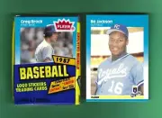 1987 Fleer Bo Jackson #369 Rookie Card + 1 Unopened 1987 Fleer Cello Pack