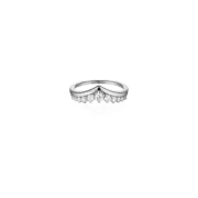 (W) Pandora Timeless Wish Floating Pave Ring Sterling Silver Clear