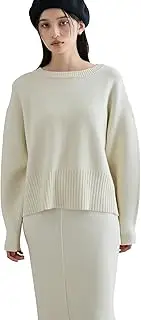 [VIS] Bis Women's Knit Pullover, Setup, Knit Milanese Rib Pullover