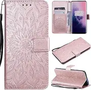 [Ttianfa] Case for Samsung A13 5G Wallet Flip case with 2& Tempered Glass Screen Protector[2 Card Slot][Magnetic][Stand] Sunflower Embossed Strap PU Leather 360° Shockproof Flip Folio,Black
