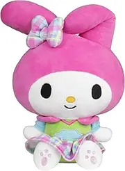 Hello Kitty and Friends, 12-Inch My Melody Neon Plush - Officially Licensed Sanrio Product from Jazwares - Ages 6+