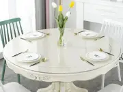 60 Inch Clear Round Table Protector - 1.5mm Thick PVC Cover for Dining & Office