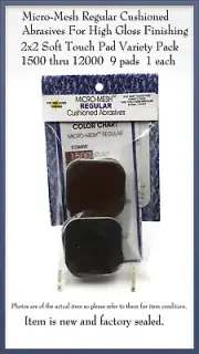 Micro Mesh Regular Cushioned Abrasives For High Gloss Finishing 1500 Thru 12000