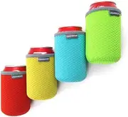 4 Pack - Insulated Stubby Holder Sleeves for Drinks Cans, Soft Drinks, Beer - by Lifeswonderful