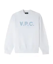 A.P.C. VPC Logo Oversized Sweatshirt XS,M white/blue