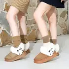 Thick Soles Flat Boot Anti-freeze Outdoor Shoes Plush Snow Boots for Winter