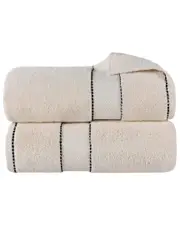 Superior Set of 2 Niles Giza Cotton Dobby Ultra-Plush Thick Soft Absorbent Bath Sheets