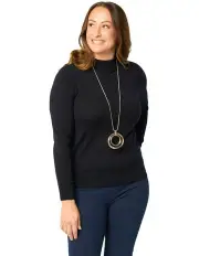[Fella Hamilton] Viola Turtle Neck Sweater in Navy
