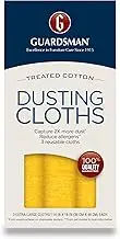 Guardsman Wood Furniture Dusting Cloths - 3 Pre-Treated Cloths - Captures 2x The Dust of a Regular Cloth, Specially Treated, No Sprays or Odors - 462800