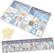 PLAFOPE Entertaining Family Fun Bingo Game Set for Hanukkah for Events Gatherings