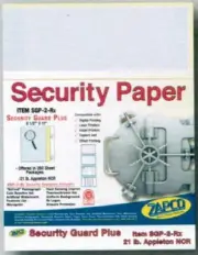 Laser Print Security Paper, Blue/Canary 2-Part Carbonless, 8.5"x 11"-2500 SHEETS