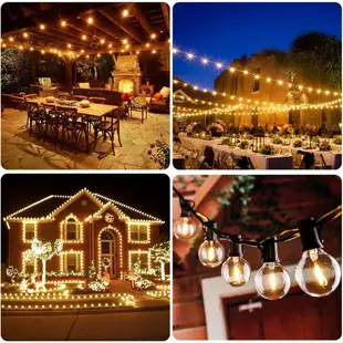 25FT LED Light Strip Fairy Lights Outdoor Solar Light G40 25