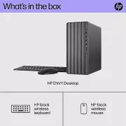 HP ENVY Desktop Computer, Core i7-12700, 32GB, 1TB SSD, Nightfall Blk, TE01-3003