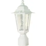 Nuvo Lighting 60/994 Cornerstone 1 Light 14 inch White Outdoor Post Lantern