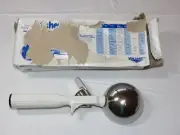 Disher Color Coded Portion Control 47139 size 6 white Ice Cream Scoop food NOS