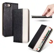 Bakeey Premium Magnetic Flip Card Slot Kickstand Protective Case For iPhone 7 Plus/8 Plus 24 BLACK
