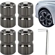 Tire Valve Stem Caps for Car,Tire Valve Stem Caps | 4X Auto Wheel Tyre Nozzle Accessories Leak-Proof for Motorcycle Truck Bike Most Vehicle