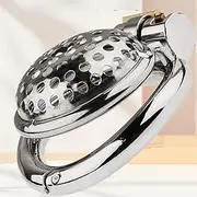 Hollow Metal Chastity Cage Stainless Steel Penis Cage Chastity Device Snap ring with opening and closing design Penis Lock Adult Sex Chastity Cage Sex Toy for Male
