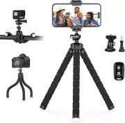 Adjustable Mini Tripod with Wireless Remote for Phones and Cameras