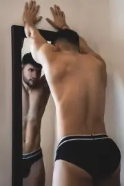 [K172] Handsome Man Cute Male Model Showing Off Body Physique Art Photography