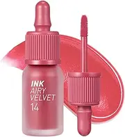 Peripera Ink Airy Velvet #14 Rosy Pink, 12 Morning Grapefruit, 0.14 Ounce