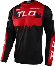 Troy Lee Designs GP Astro 2022 Motocross Jersey, black-red, Size L for Men Black Red