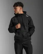 Aspire Zip Hoodie, 2XU, S, Black/White, Male