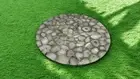 36" Round Wild Agate Stone Coffee Table Handmade Mosaic Gemstone Hallway Decors