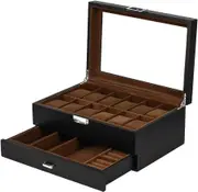 12 Slot Watch Box Men Solid Wood