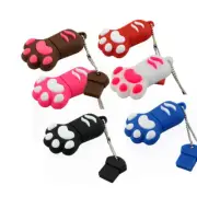 16GB USB Flash Pen Drive Cartoon Cute Cat Claw Footprint Memory Stick Gift