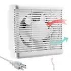 Window Fans With Exhaust Intake 8 Inch 294 CFM Bathroom Window Exhaust FanVertic