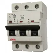 2AMP - 3 Pole 10ka MCB - Circuit Breaker - D Curve Free Shipping