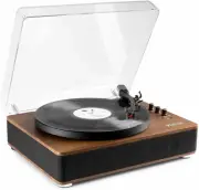 RP162 Vinyl Record Player Walnut Wood Turn Table HQ BT Out to Speakers plus Buil