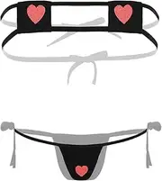 [Generic] Women Cute Two Piece Thong Bikini Sets Bathing Suit Micro Monokini Mini Slingshot Swimwear Cosplay Lingerie Outfits