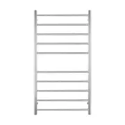 Radiant Polished 600 x 1100mm Round Heated Towel Rail (Left Wiring) RTR02LEFT