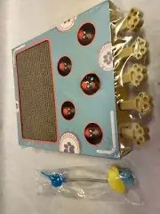 Cat Enrichment Toys for Indoor Cat Whack a Mole Toy with Cat Scratching Pad READ
