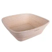 BAKEMASTER Square Proving Basket 25x 8.5cm Dough Bread Rising Prooving Proofing