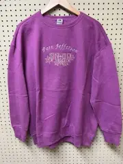 Vintage New Port Jefferson NY Pink Long Sleeve Sweatshirt XL Crew Neck